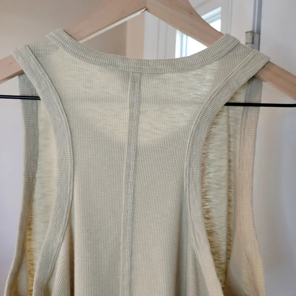 JoyLab Cream Ribbed Tank Top - Picture 5 of 8